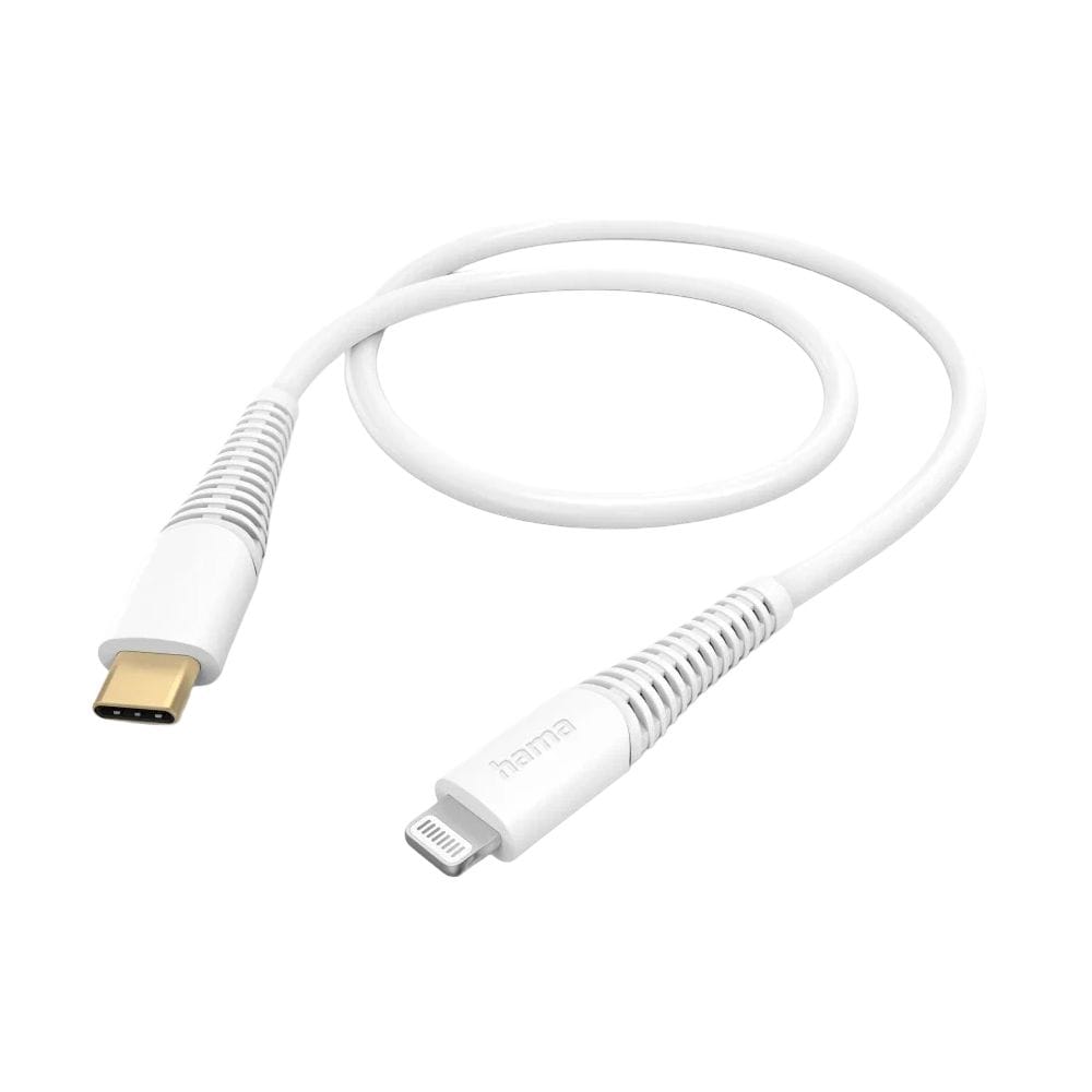 Hama Charging Cable USB-C to Lightning 1.5m Fast Charging, High-Speed Data Transfer, Apple Compatible | White - 201603