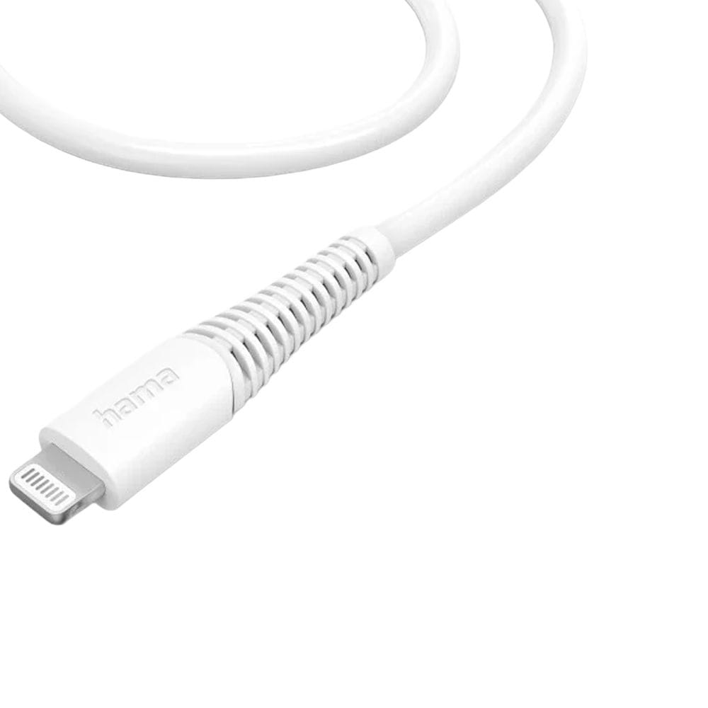 Hama Charging Cable USB-C to Lightning 1.5m Fast Charging, High-Speed Data Transfer, Apple Compatible | White - 201603