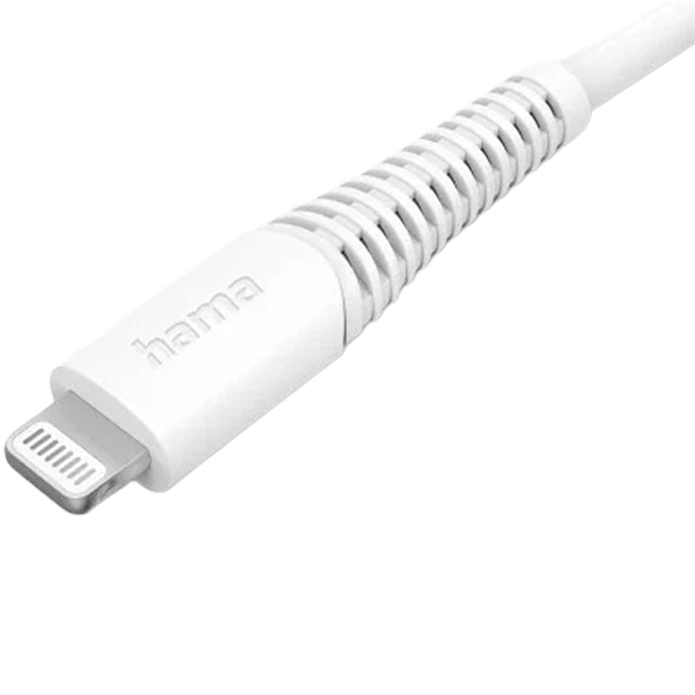 Hama Charging Cable USB-C to Lightning 1.5m Fast Charging, High-Speed Data Transfer, Apple Compatible | White - 201603