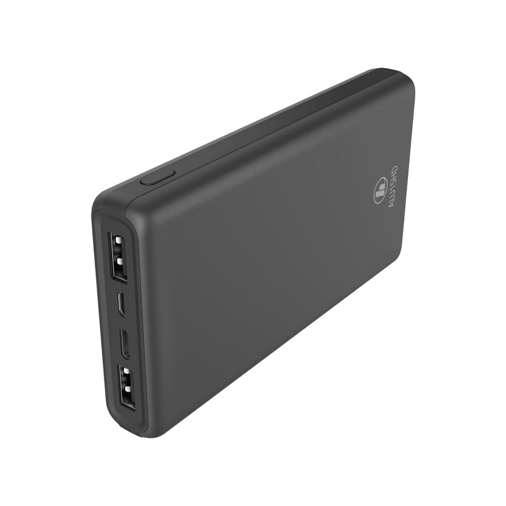 Hama Alu15HD Power Pack 15000mAh Portable Power Bank, Fast Charging, Aluminum Housing Design | Grey - 187238