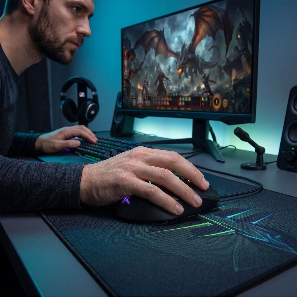 Hama uRage Reaper 111 Gaming Mouse Adjustable DPI, Ergonomic Design, LED Lighting Effects | Black - 186072