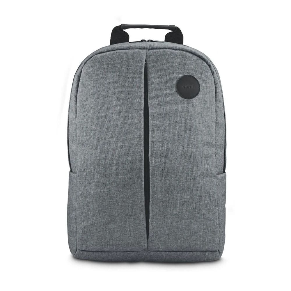 Hama Genua Laptop Backpack up to 15.6" Padded Notebook Compartment, Ergonomic Shoulder Straps, Travel-Friendly Design | Grey - 217273