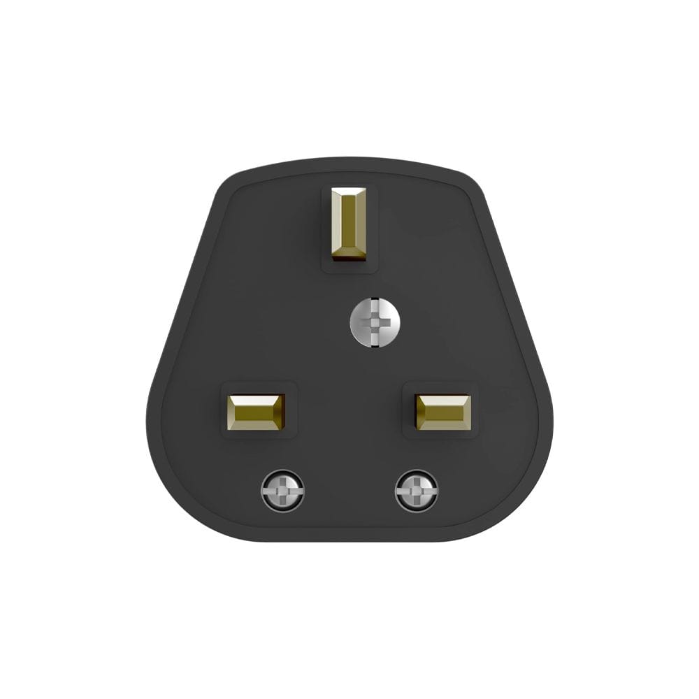 Hama Power Strip UK Plug 4-Way with 2x USB-A Ports, 1.5m Cable, Surge Protection | Black - D3223853