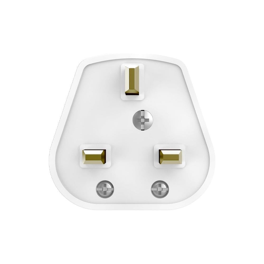 Hama Power Strip UK Plug 4-Way with 2x USB-A Ports, 1.5m Cable, Surge Protection | White - D3223851