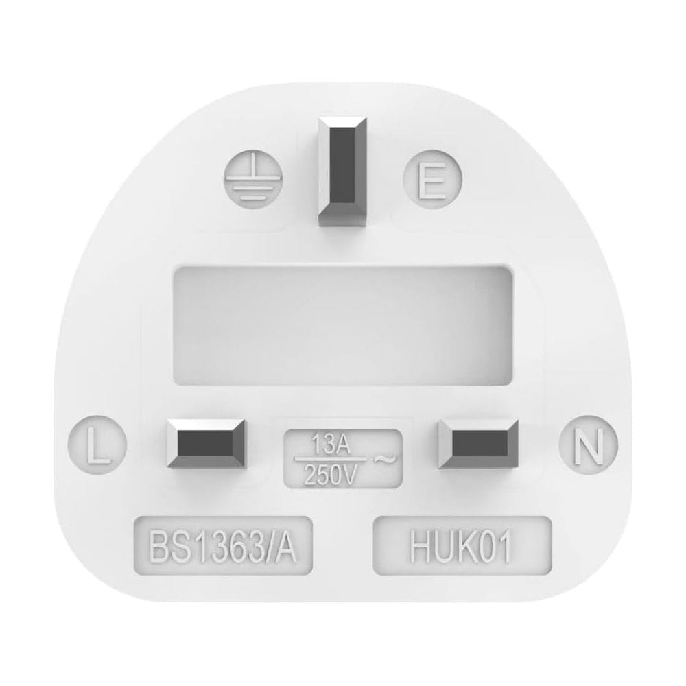Hama Power Strip UK Plug 5-Way with USB-C/A 20W PD Fast Charging, 2m Cable | White - D3223862