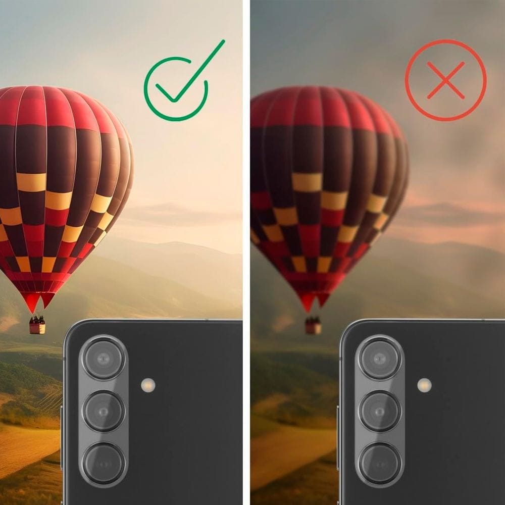 Hama Camera Protector for Samsung Galaxy S25 Shockproof Lens Protection, Scratch-Resistant Design | Transparent - 228521