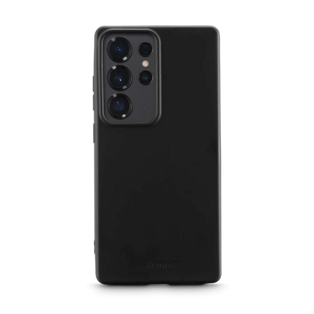 Hama Fantastic Feel Case for Samsung Galaxy S25 Ultra Soft-Touch Finish, Shock-Absorbent Protection | Black - 80582