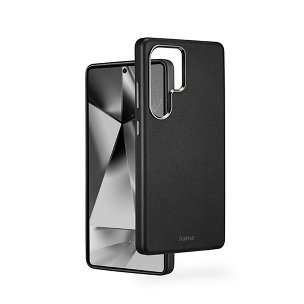 غطاء هاما Eco Premium لهاتف سامسونج Galaxy S25 Ultra مصنوع من مواد معاد تدويرها، تصميم نحيف للحماية | أسود - 80587