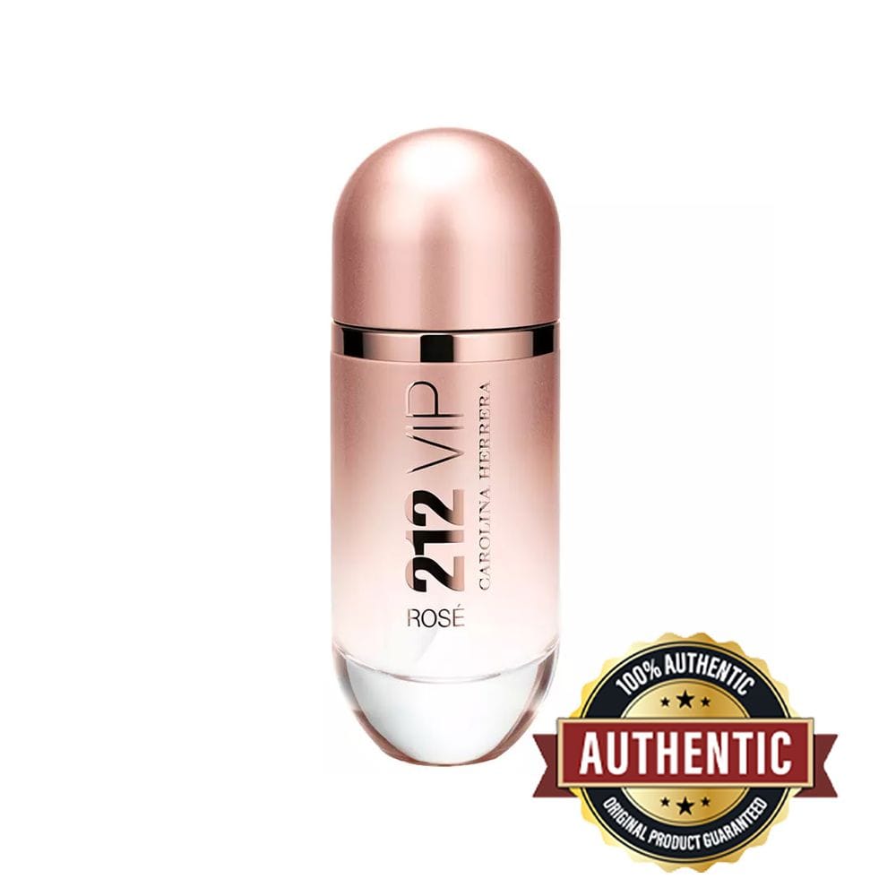 Carolina Herrera 212 VIP Rose Eau de Parfum 80ML - Champagne Rose, Peach Blossom & Queen Wood Fruity Floral Women's Fragrance | 8411061777176