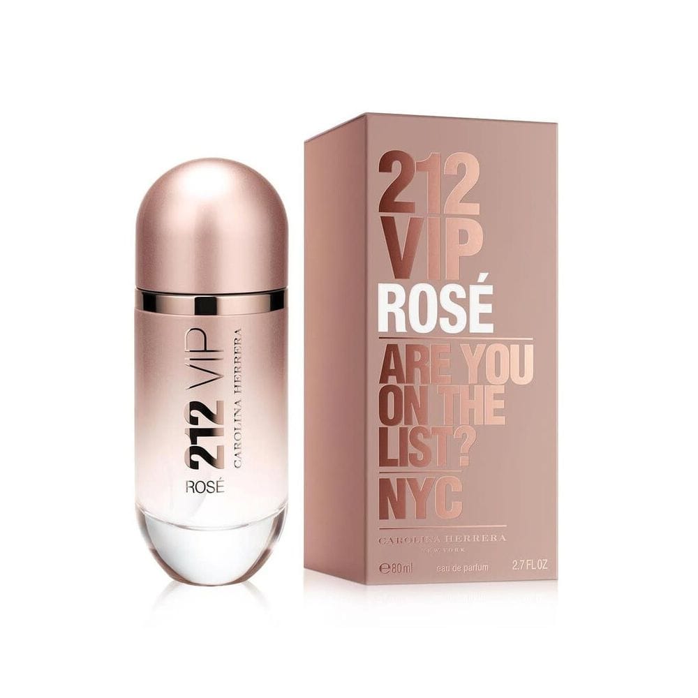 Carolina Herrera 212 VIP Rosé Eau de Parfum 80ML – Champagne Rosé, Peach Blossom & Queen Wood Fruity Floral Women’s Fragrance | 8411061777176