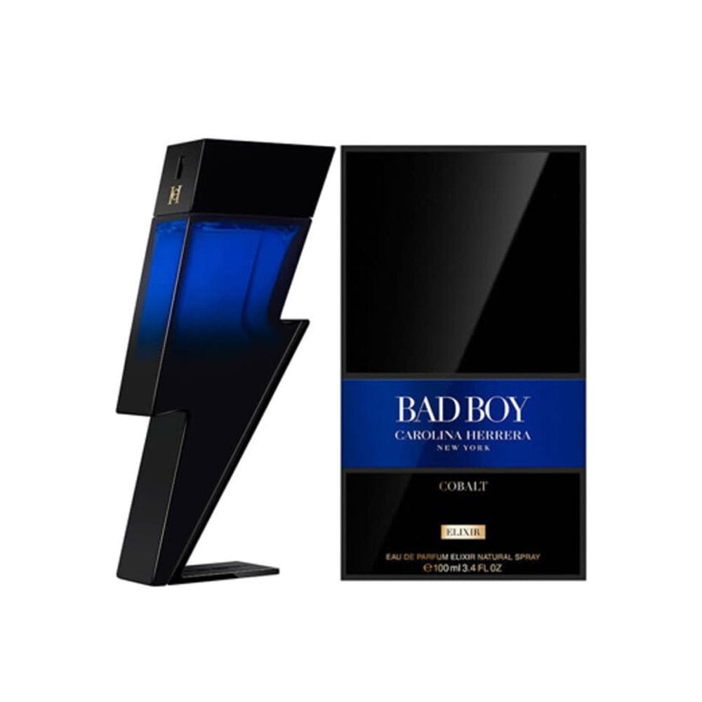 Carolina Herrera Bad Boy Cobalt Elixir Eau de Parfum 100ML – Black Pepper, Lavender & Truffle Intense Woody Aromatic Men’s Fragrance | 8411061083772