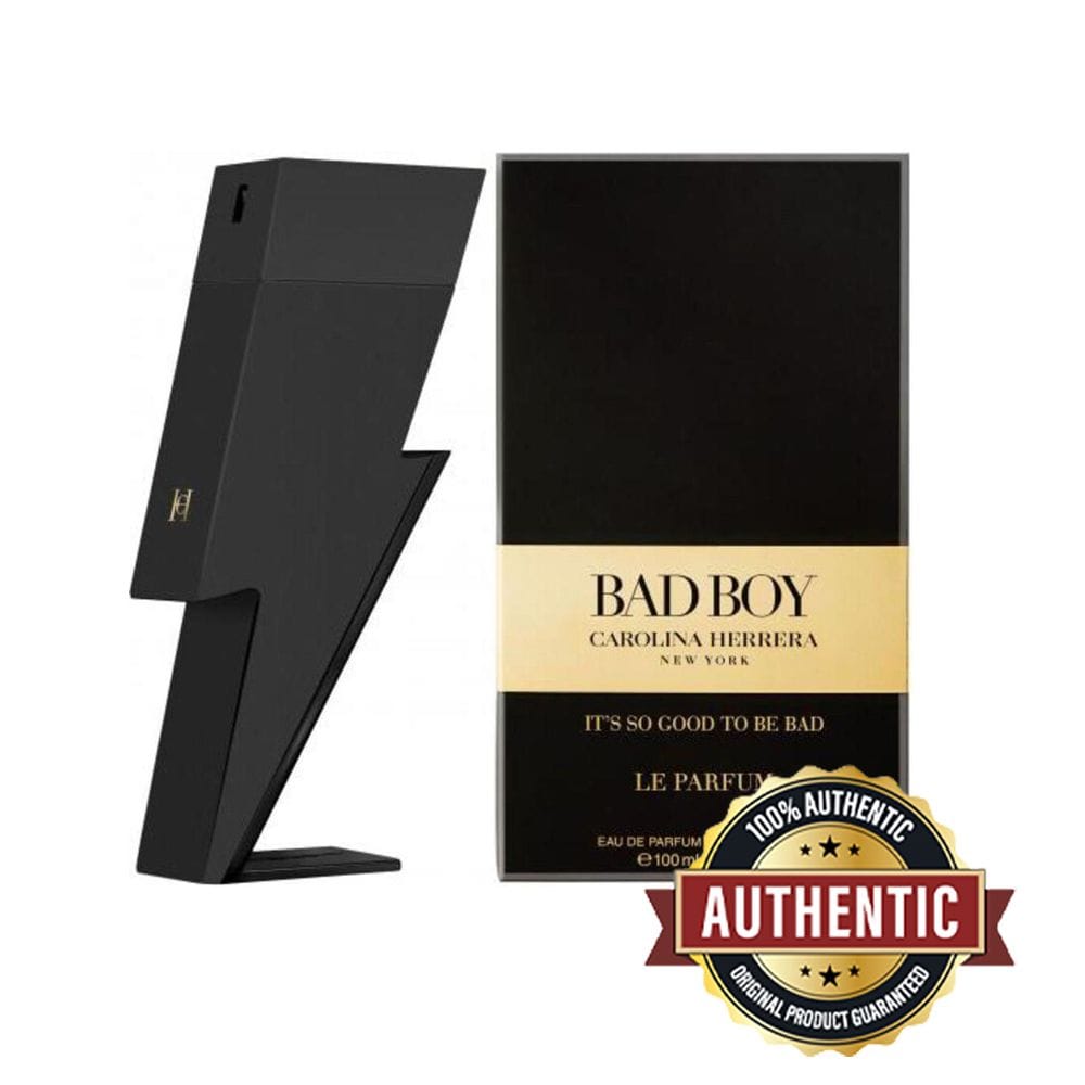 Carolina Herrera Bad Boy Le Parfum Eau de Parfum 100ML - Cannabis Accord, Grapefruit & Leather Bold Woody Men's Fragrance | 8411061991886