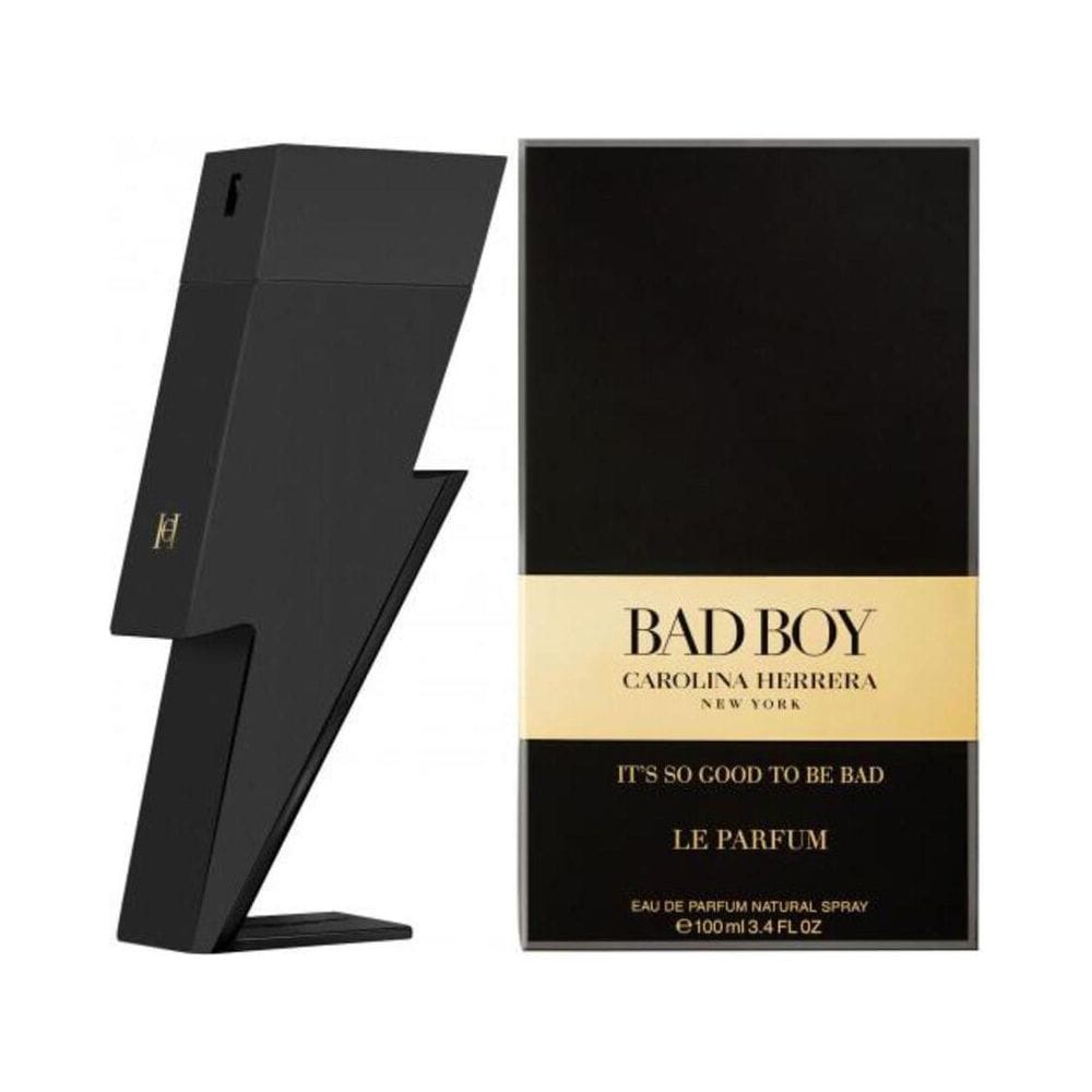 Carolina Herrera Bad Boy Le Parfum Eau de Parfum 100ML – Cannabis Accord, Grapefruit & Leather Bold Woody Men’s Fragrance | 8411061991886
