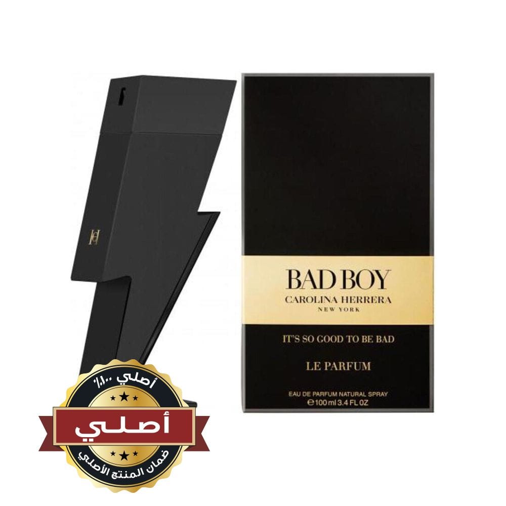 Carolina Herrera Bad Boy Le Parfum Eau de Parfum 100ML – Cannabis Accord, Grapefruit & Leather Bold Woody Men’s Fragrance | 8411061991886
