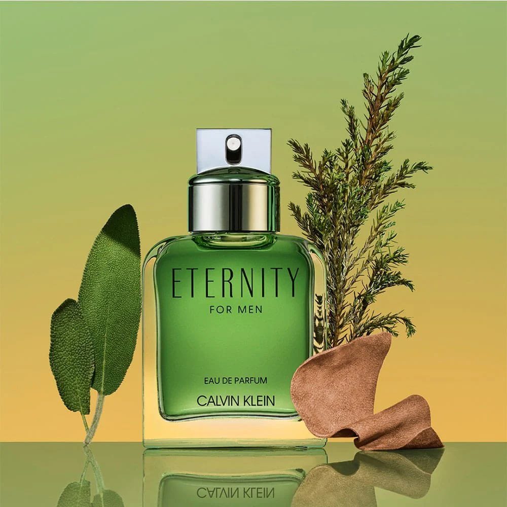 Calvin Klein Eternity Men Eau de Parfum 100ML – Sage, Apple & Suede Warm Woody Aromatic Men’s Fragrance | 3614229135145