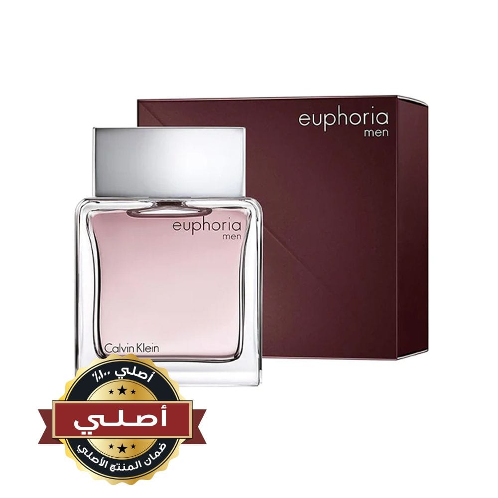 كالفن كلاين يوفوريا للرجال أو دو تواليت 100 مل - عطر رجالي خشبي منعش بفلفل الزنجبيل والريحان الأسود والشمواه | 88300178278