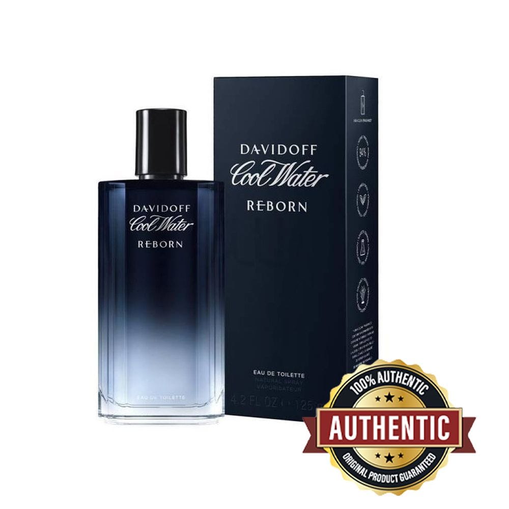 دافيدوف كول ووتر ريبورن أو دو تواليت 125 مل - عطر رجالي خشبي عطري بالجالبانوم وخشب الأرز ونجيل الهند | 3616302038381