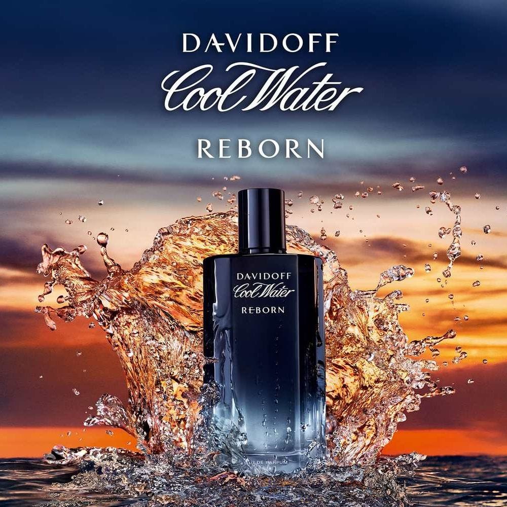 دافيدوف كول ووتر ريبورن أو دو تواليت 125 مل - عطر رجالي خشبي عطري بالجالبانوم وخشب الأرز ونجيل الهند | 3616302038381