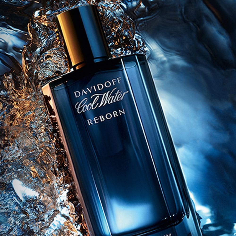 دافيدوف كول ووتر ريبورن أو دو تواليت 125 مل - عطر رجالي خشبي عطري بالجالبانوم وخشب الأرز ونجيل الهند | 3616302038381