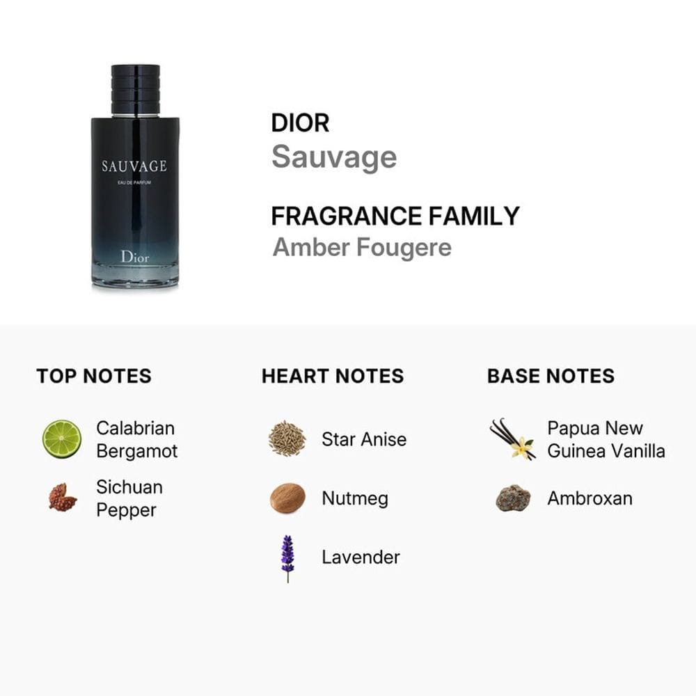 Dior Sauvage Eau de Parfum 200ML – Bergamot, Sichuan Pepper & Ambroxan Fresh Spicy Men’s Fragrance | 3348901428545