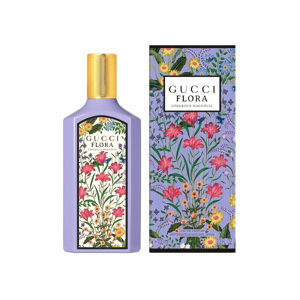 Gucci Flora Gorgeous Magnolia Eau de Parfum 100ML – Magnolia, Blackberry & Patchouli Sweet Floral Women’s Fragrance | 3616303470791