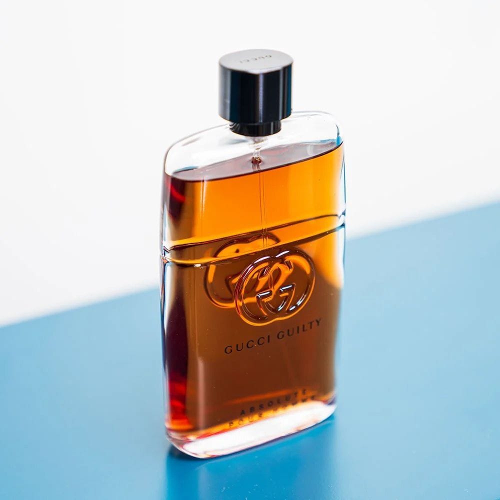 Gucci Guilty Absolute Pour Homme Eau de Parfum 90ML – Leather Woody Vetiver & Cypress Long Lasting Men’s Fragrance | 8005610344157