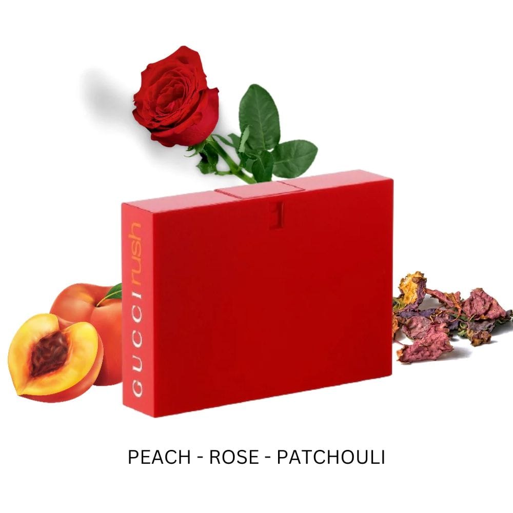 Gucci Rush Eau de Toilette 50ML – Peach, Freesia & Patchouli Sensual Chypre Fruity Women’s Fragrance | 8005610328768