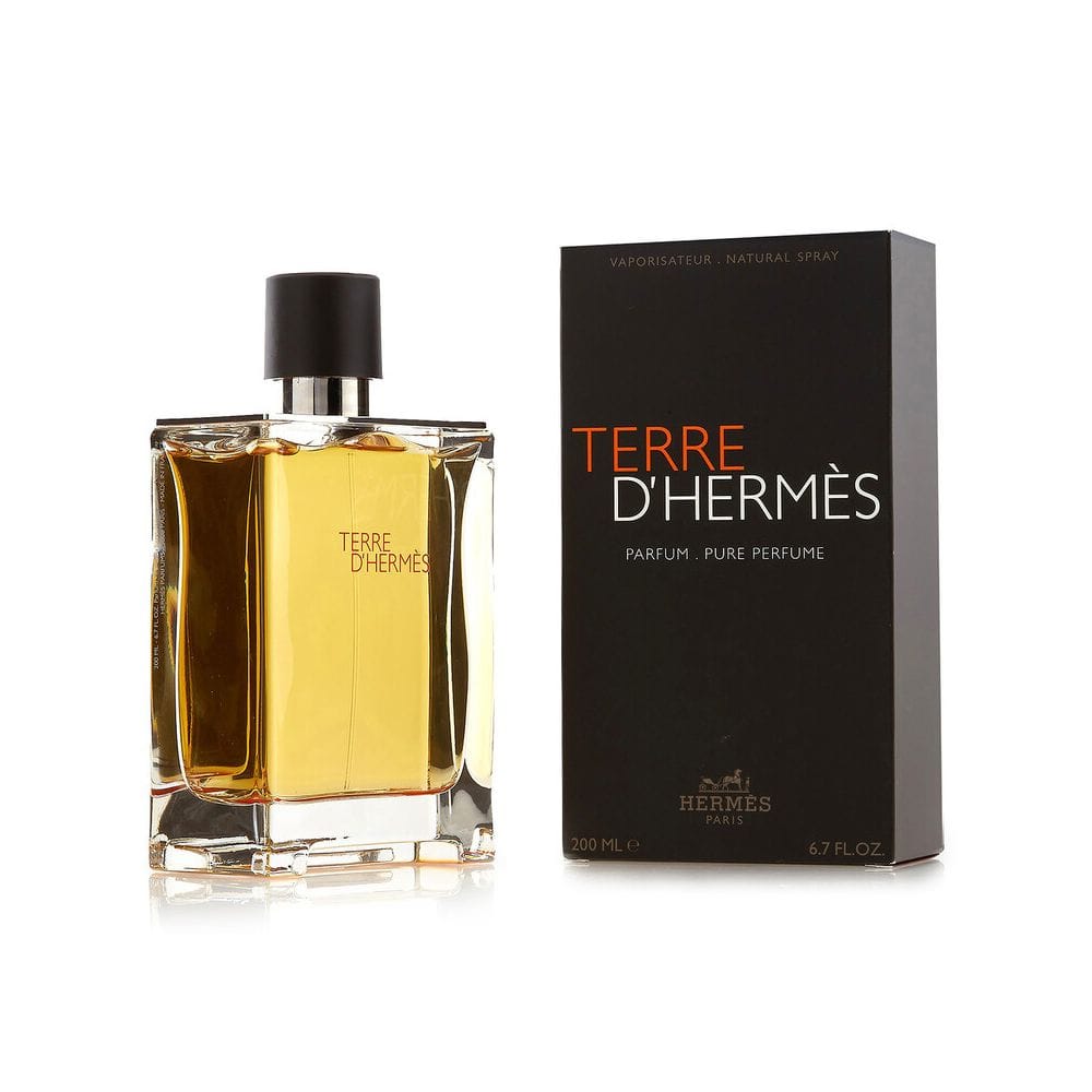 Hermès Terre d’Hermès Eau de Parfum 200ML – Grapefruit, Flint & Woody Notes Earthy Citrus Men’s Fragrance | 3346130013501
