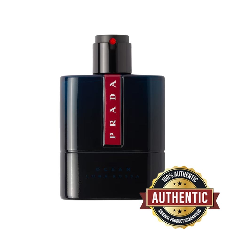Prada Luna Rossa Ocean Eau de Toilette 100ML - Bergamot, Iris & Vetiver Fresh Aromatic Men's Fragrance | 3614273556620