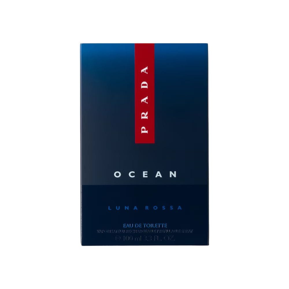 Prada Luna Rossa Ocean Eau de Toilette 100ML – Bergamot, Iris & Vetiver Fresh Aromatic Men’s Fragrance | 3614273556620