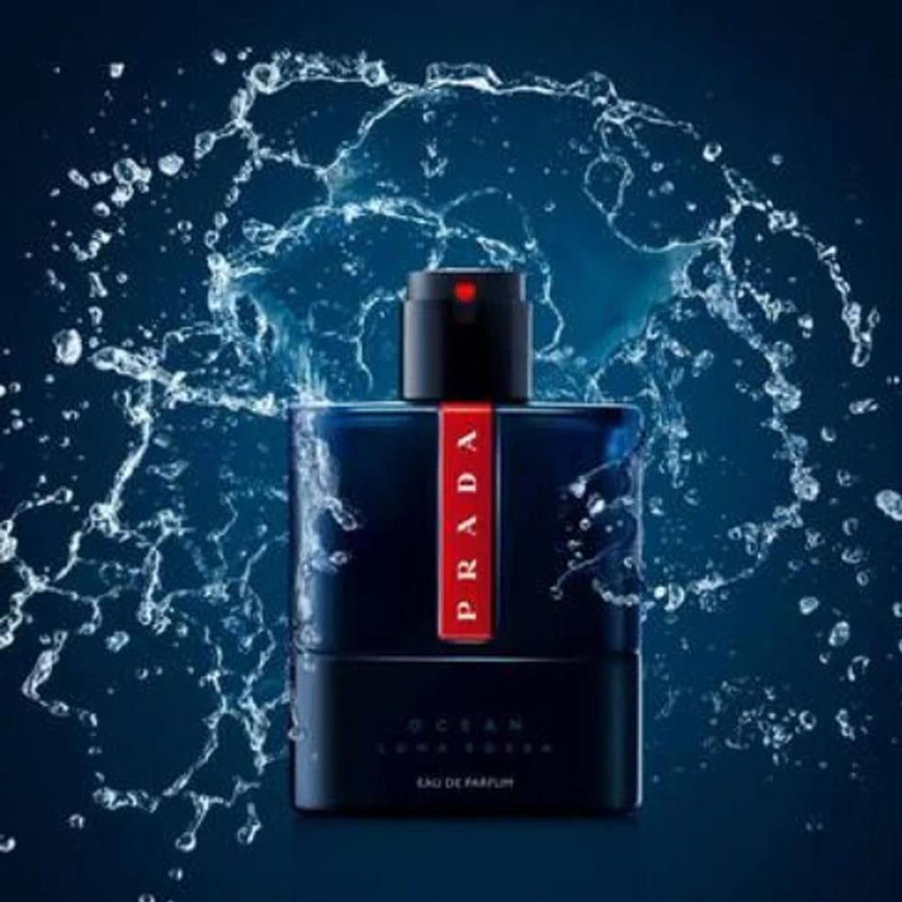 Prada Luna Rossa Ocean Eau de Toilette 100ML – Bergamot, Iris & Vetiver Fresh Aromatic Men’s Fragrance | 3614273556620