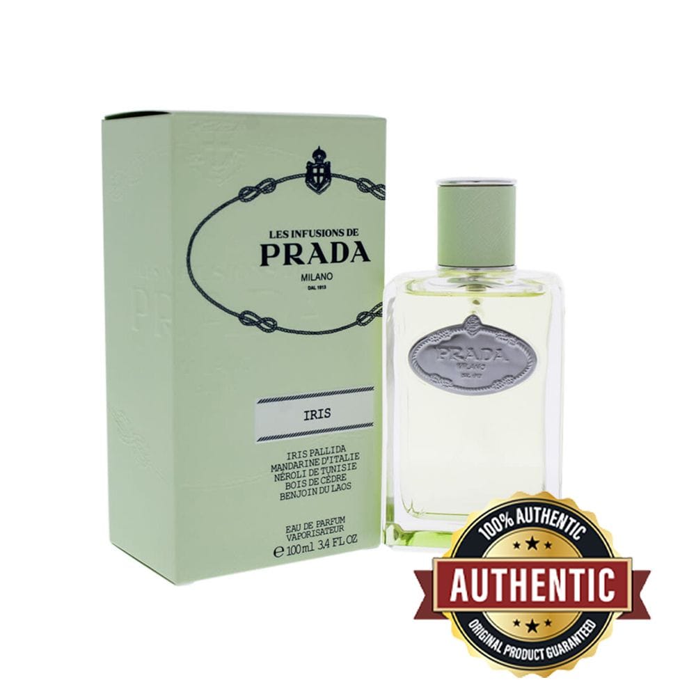 Prada Milano Les Infusions de Iris Eau de Parfum 100ML - Iris Pallida, Neroli & Cedarwood Powdery Floral Unisex Fragrance | 8435137743155