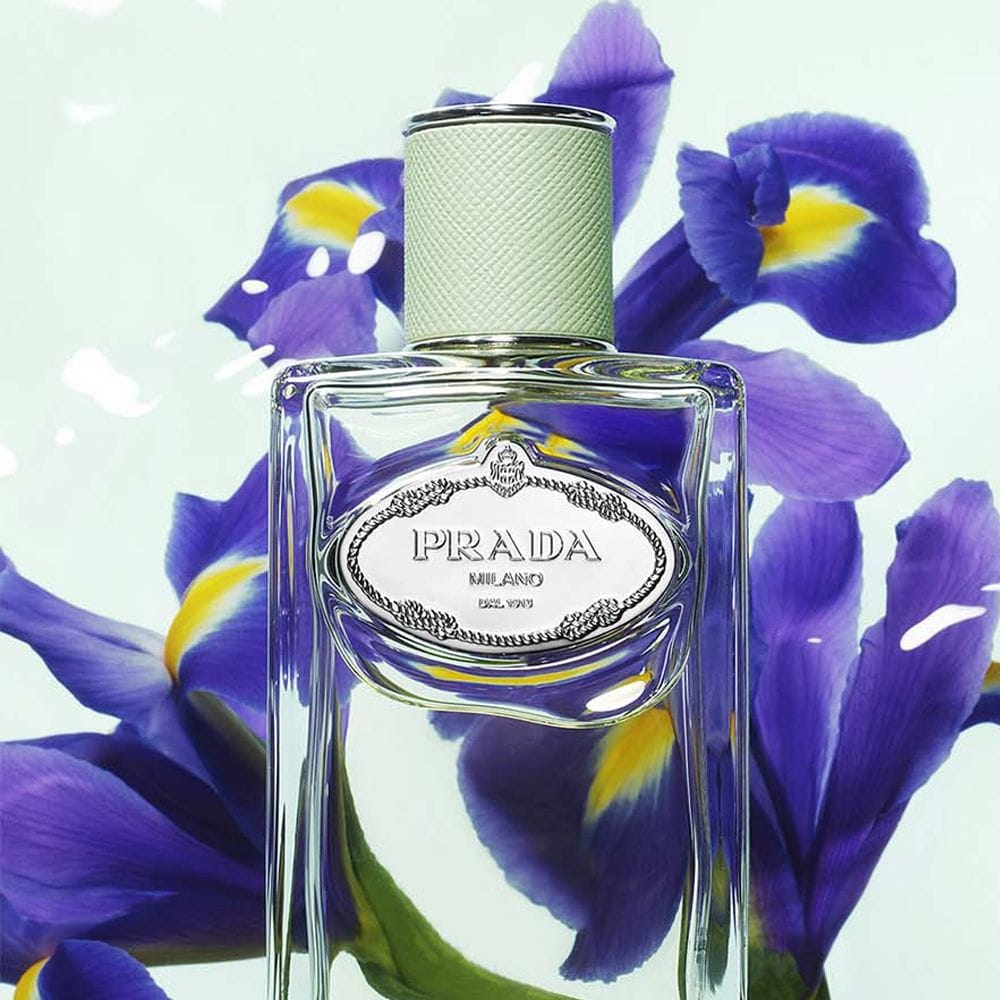 Prada Milano Les Infusions de Iris Eau de Parfum 100ML – Iris Pallida, Neroli & Cedarwood Powdery Floral Unisex Fragrance | 8435137743155