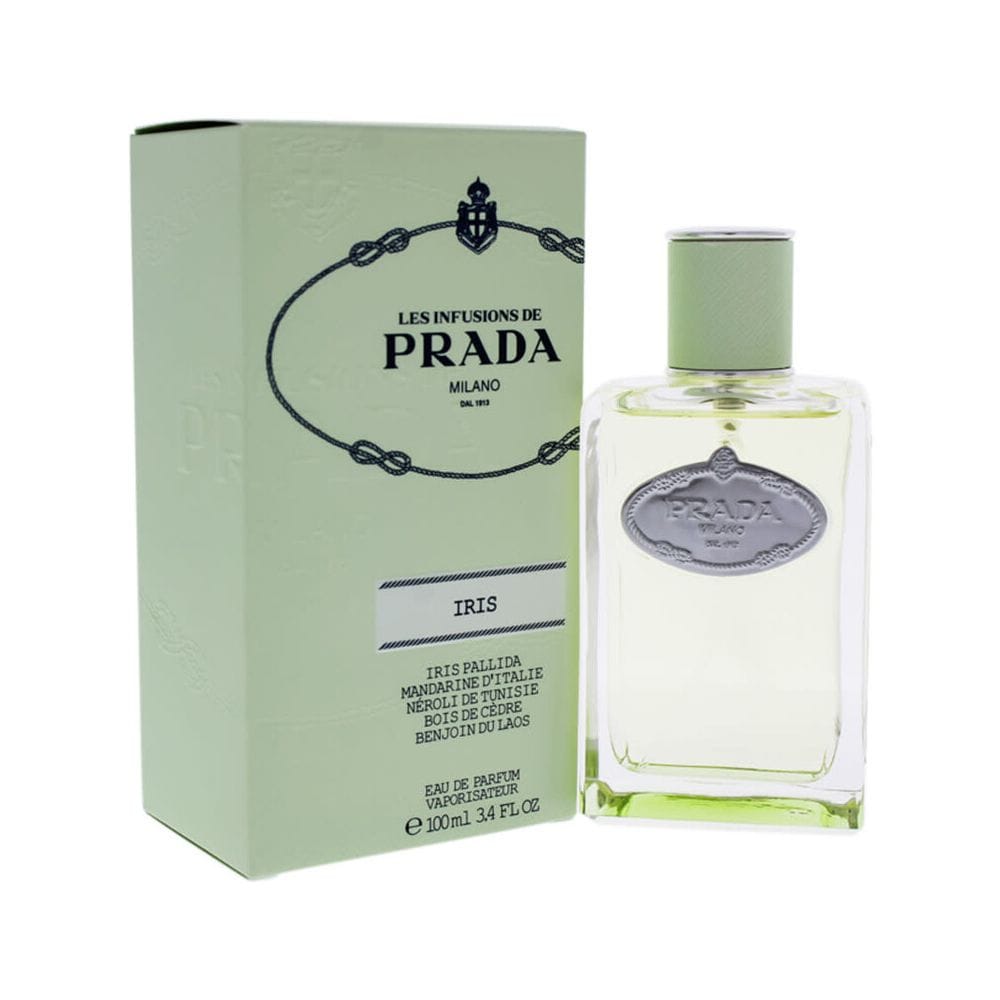 Prada Milano Les Infusions de Iris Eau de Parfum 100ML – Iris Pallida, Neroli & Cedarwood Powdery Floral Unisex Fragrance | 8435137743155