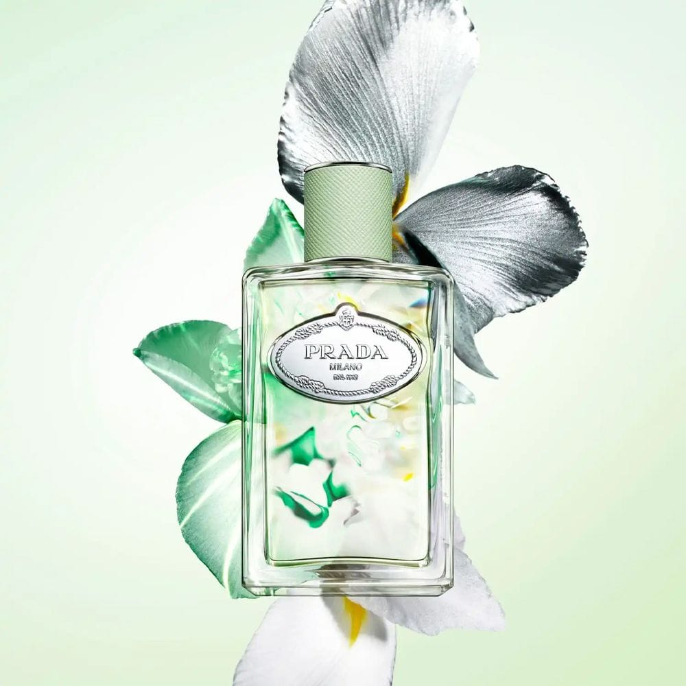 Prada Milano Les Infusions de Iris Eau de Parfum 100ML – Iris Pallida, Neroli & Cedarwood Powdery Floral Unisex Fragrance | 8435137743155