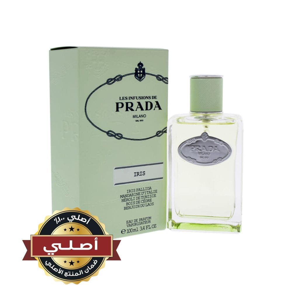 Prada Milano Les Infusions de Iris Eau de Parfum 100ML – Iris Pallida, Neroli & Cedarwood Powdery Floral Unisex Fragrance | 8435137743155