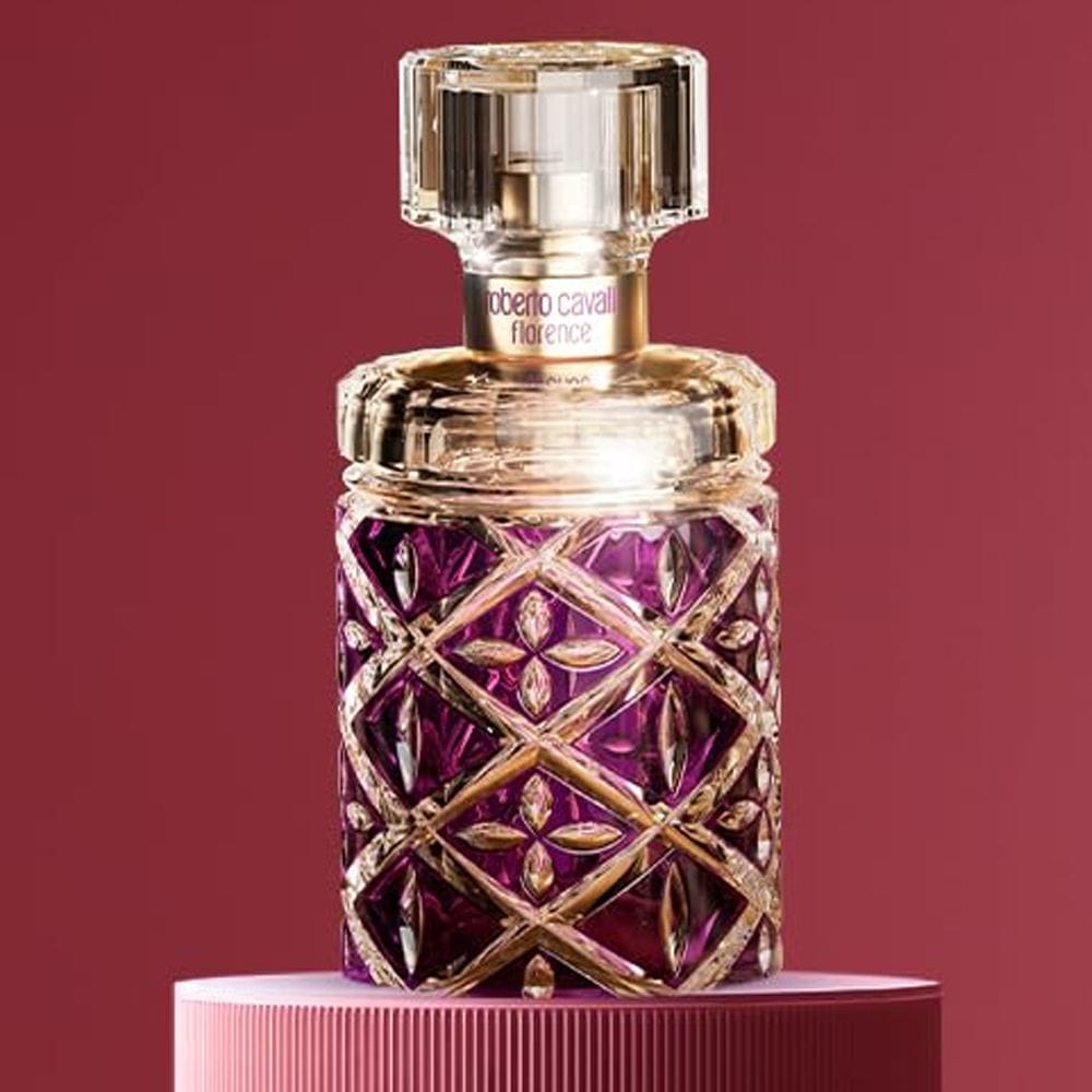 Roberto Cavalli Florence Eau de Parfum 50ML – Blackcurrant, Orange Blossom & Patchouli Elegant Chypre Floral Women’s Fragrance | 3614223519576
