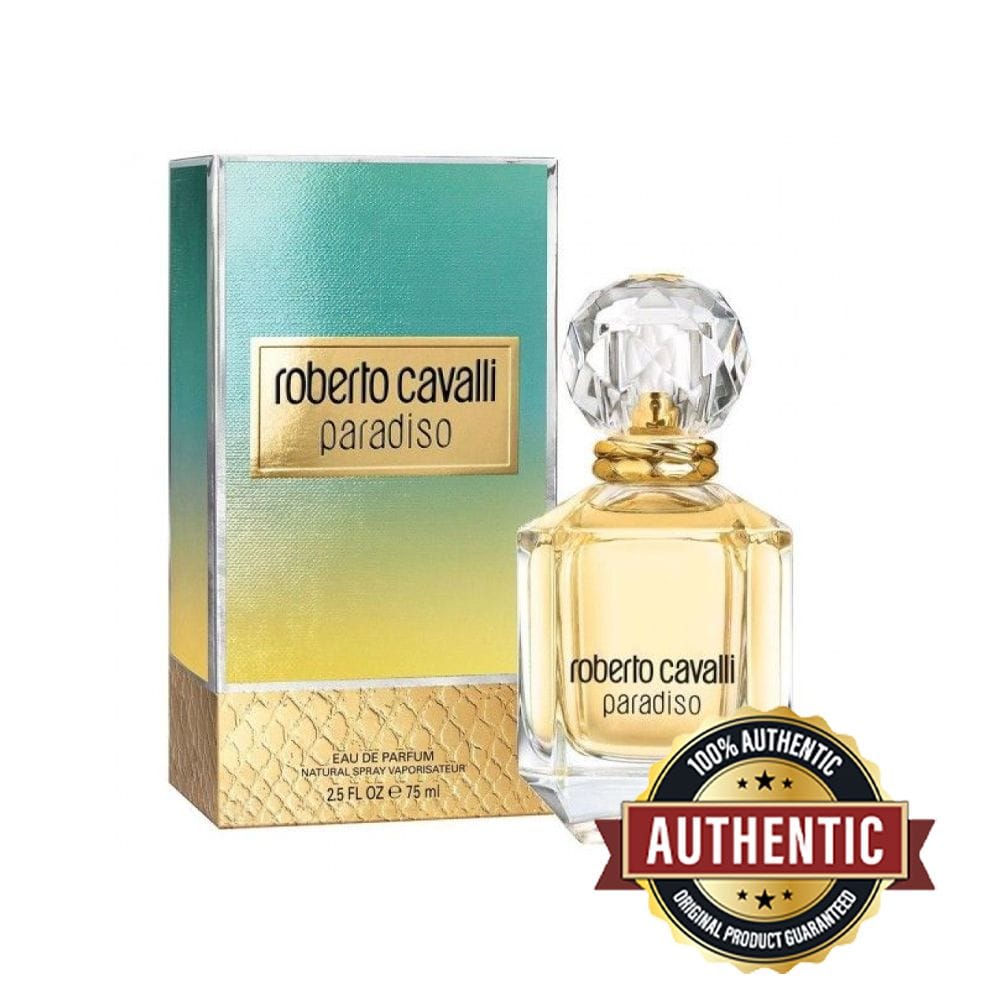 Roberto Cavalli Paradiso Eau de Parfum 75ML - Bergamot, Jasmine & Cypress Fresh Floral Woody Women's Fragrance | 3607347733508