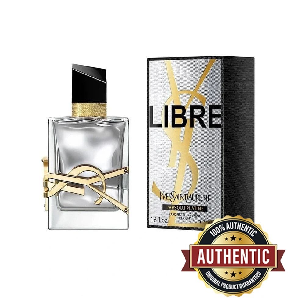 YSL Libre L'Absolu Platine Parfum 50ML - White Lavender, Orange Blossom & Vanilla Intense Floral Women's Fragrance | 3614273923859