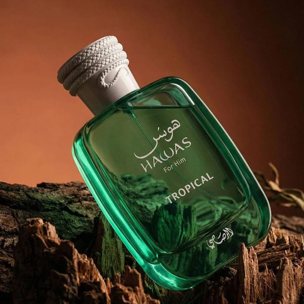 Rasasi Hawas Tropical Eau de Parfum 100ML for Men – Coconut Water, Pineapple & Amber Fresh Tropical Fragrance | 614514464441