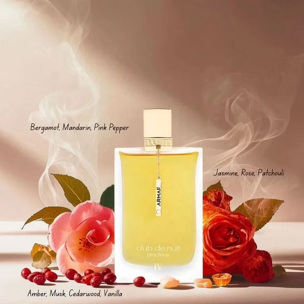 Armaf Club de Nuit Precieux IV Extrait de Parfum 55ML – Raspberry, Rose & Vanilla Luxurious Long Lasting Women’s Fragrance | 6294015181944