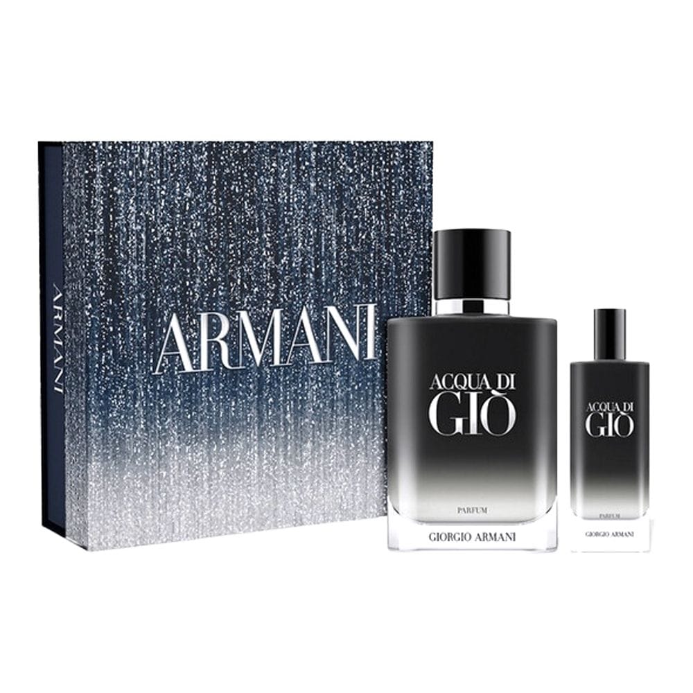 Giorgio Armani Acqua di Gio Parfum Gift Set 100ML – Bergamot, Marine Notes & Incense Woody Aquatic Men’s Fragrance Set | 3614274692600