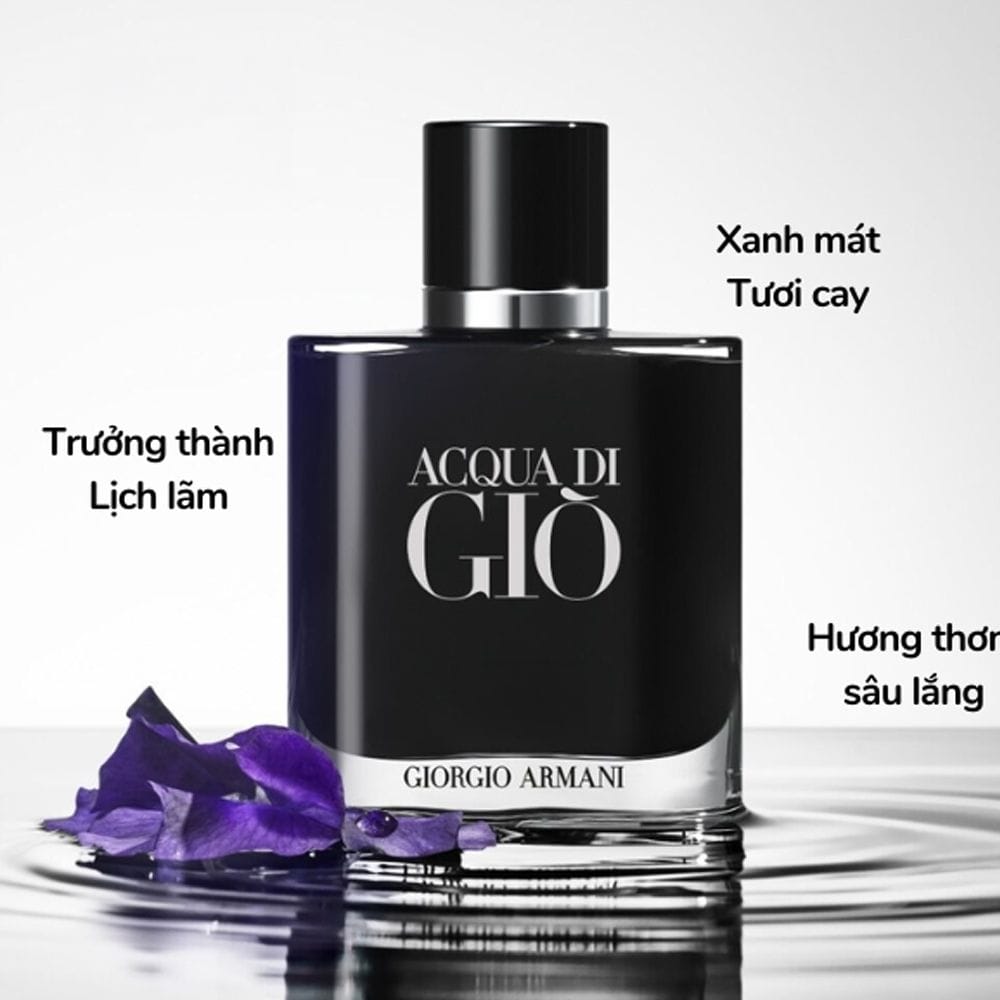 Giorgio Armani Acqua di Gio Parfum Gift Set 100ML – Bergamot, Marine Notes & Incense Woody Aquatic Men’s Fragrance Set | 3614274692600