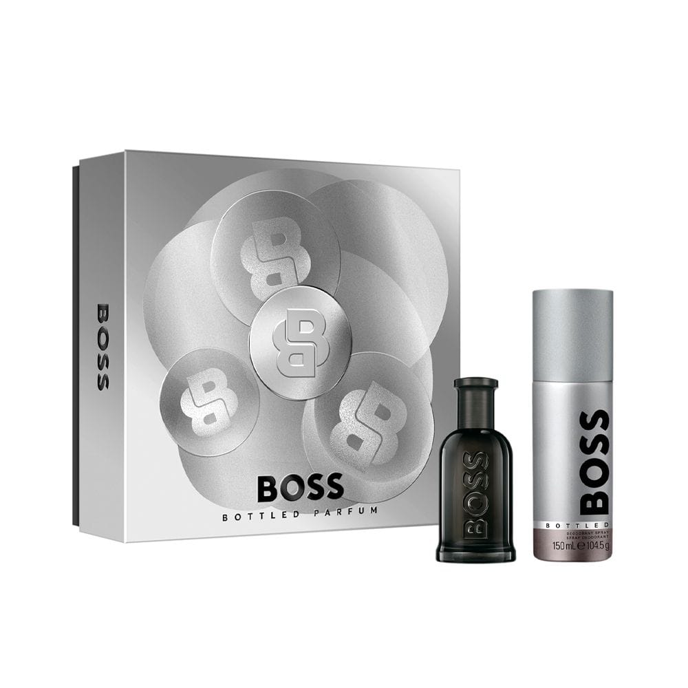Hugo Boss Bottled Parfum Gift Set 50ML – Fig Tree, Orris & Cedarwood Woody Ambery Men’s Fragrance Set | 3616306127890