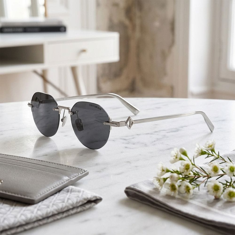 DIOR DM40162F Pantos Sunglasses – Vintage-Inspired Jewelry Accents, UV Protection, Lightweight Metal Frame | 192337226793