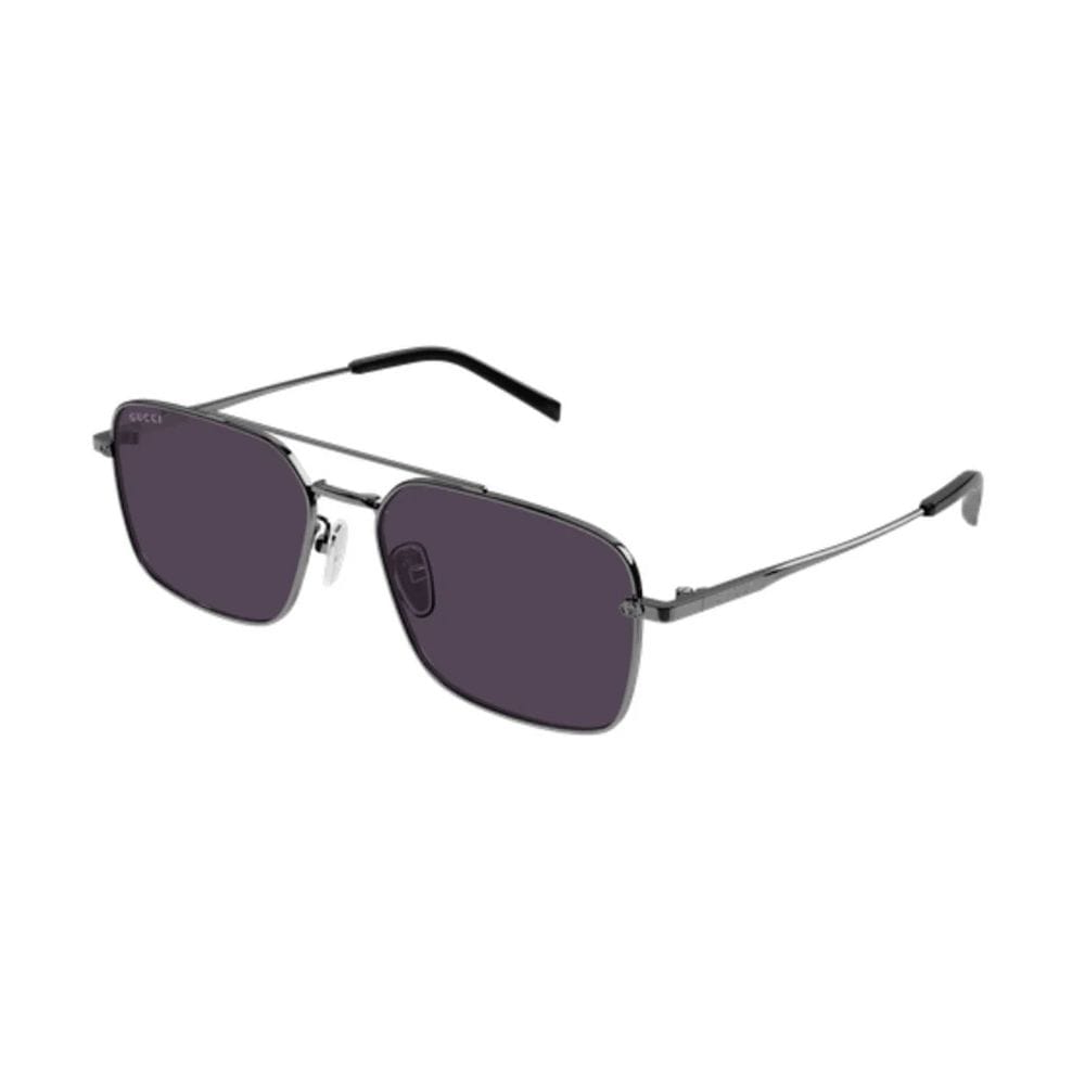 Gucci GG1957SA Rectangular Sunglasses – Havana Acetate Frame, Grey UV Protection Lenses, Luxury Italian Eyewear | Havana/Grey - 889652570570