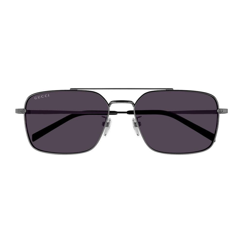 Gucci GG1957SA Rectangular Sunglasses – Havana Acetate Frame, Grey UV Protection Lenses, Luxury Italian Eyewear | Havana/Grey - 889652570570