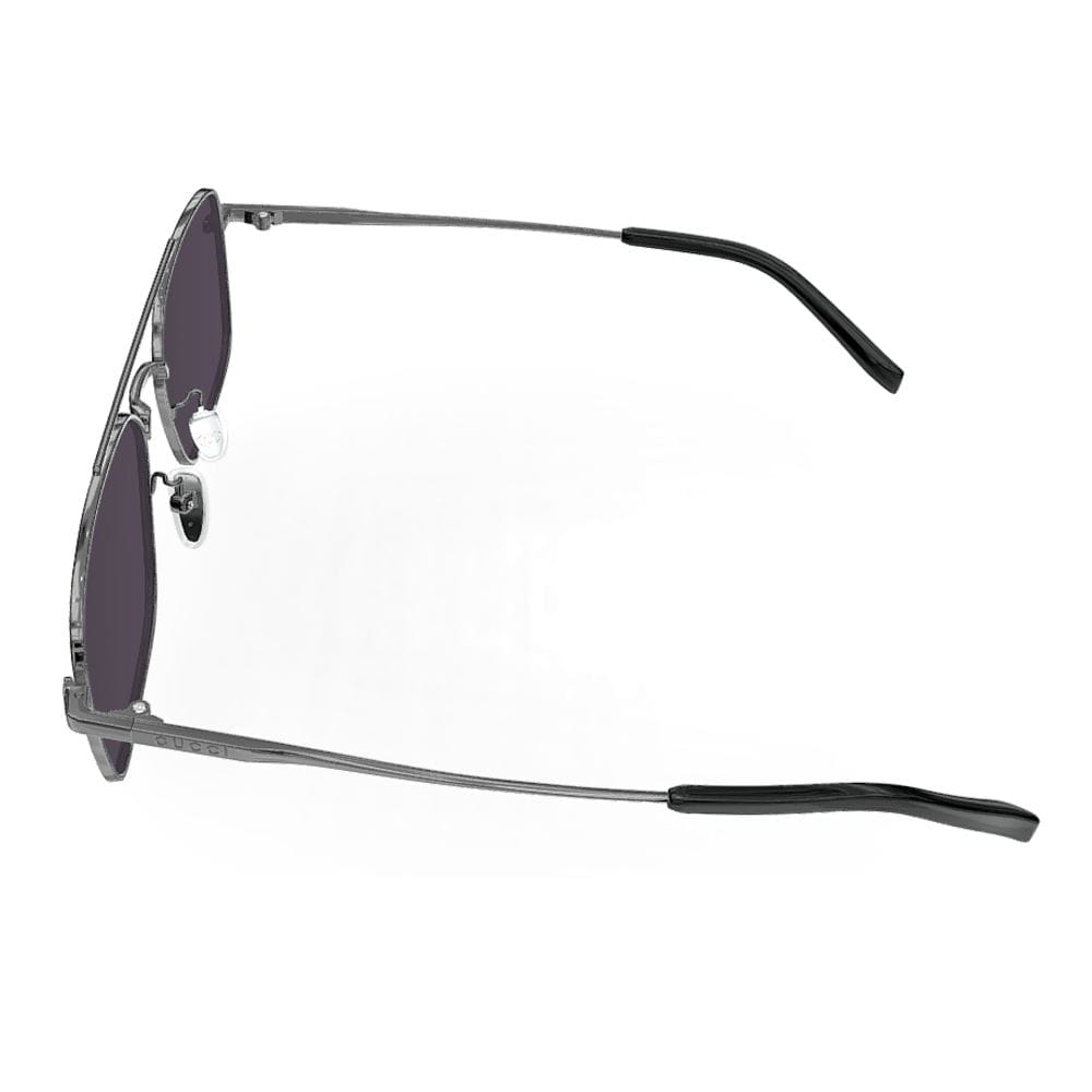 Gucci GG1957SA Rectangular Sunglasses – Havana Acetate Frame, Grey UV Protection Lenses, Luxury Italian Eyewear | Havana/Grey - 889652570570