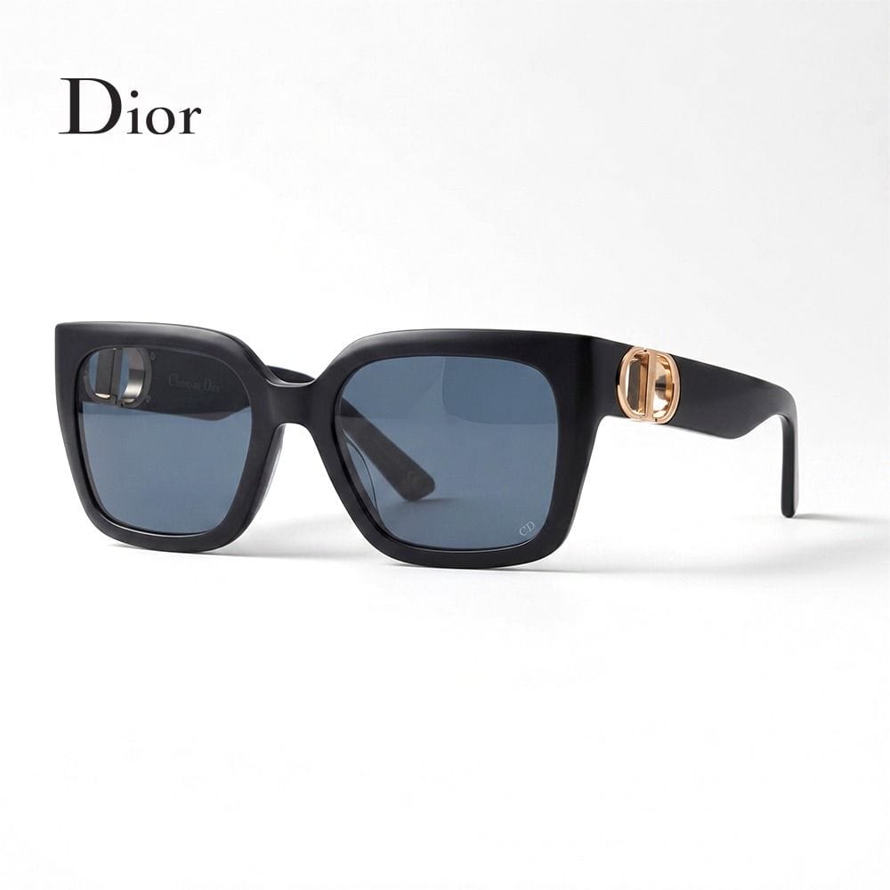 Dior Women CD40127U Cat-Eye Sunglasses - Sculpted Acetate Frame, Dark UV Protection Lenses, Luxury Designer Eyewear | 192337142888