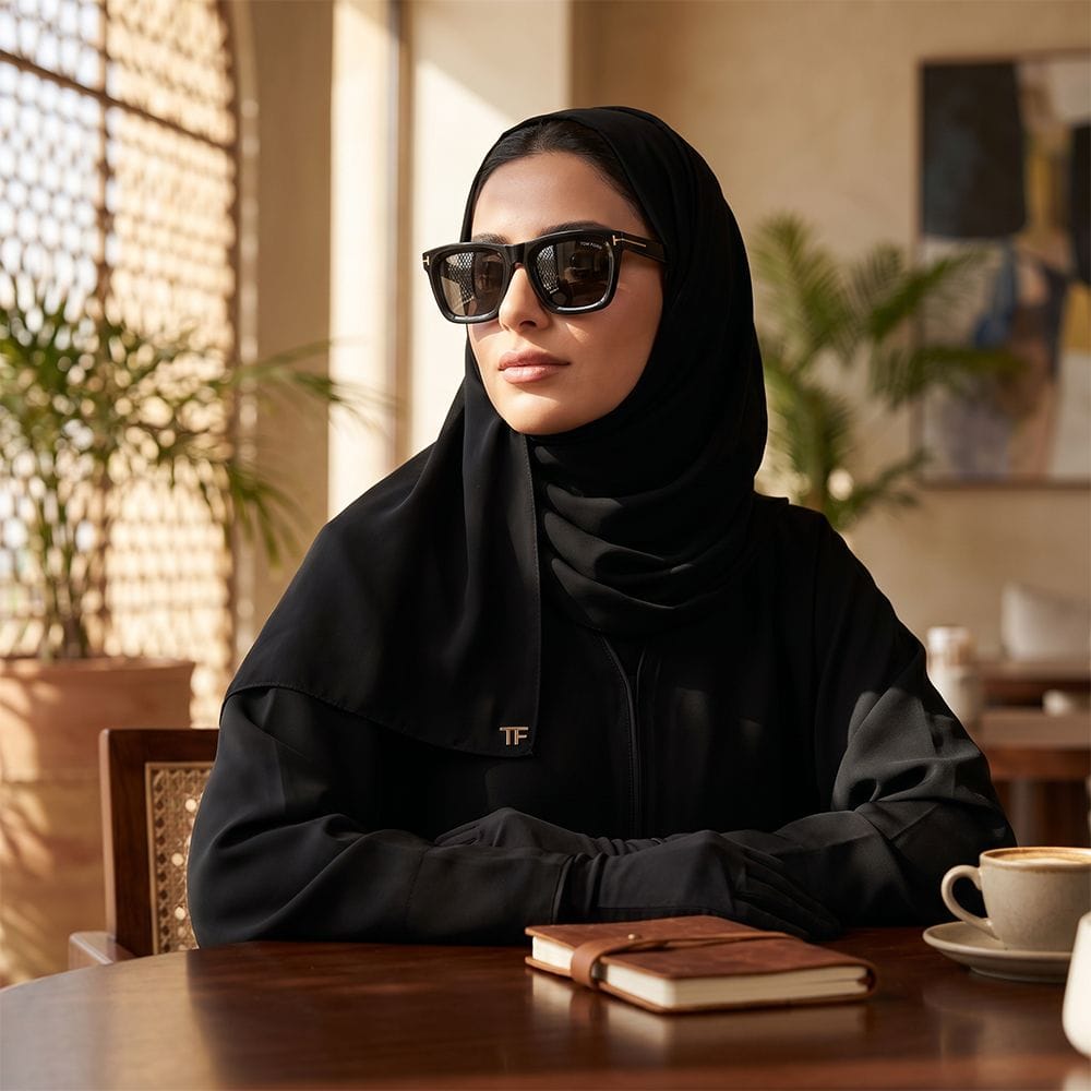 Tom Ford FT1216 Haylay Sunglasses – Soft Square Acetate Frame, Smoke UV Protection Lenses, Signature T Temple Detail | Shiny Black/Grey- 889214558701